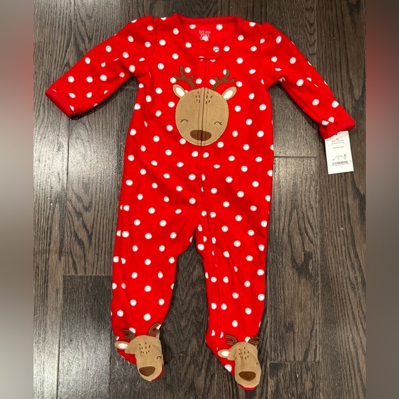Size 6 month fleece onesie NWT - Picture 1 of 1